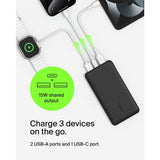 Belkin 15W portable power bank 10000mAh black, imported from the UK