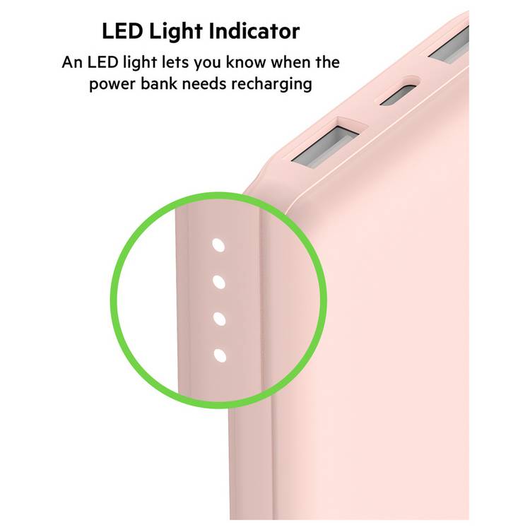 Belkin power bank pink 10000mAh, imported from the UK