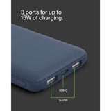 Belkin 15W 10000mAh portable power bank, blue, UK version