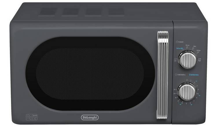 De'Longhi Argento Flora 800W Standard Microwave - Grey GOODS Argos