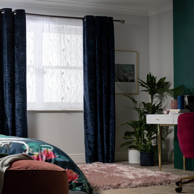 Habitat bird net curtain white 240x91cm, UK version