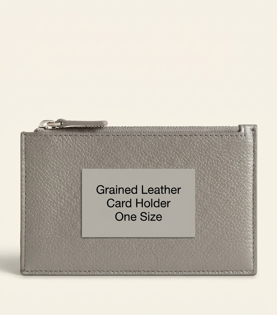 Balenciaga leather zip-up card holder with five card slots, UK version