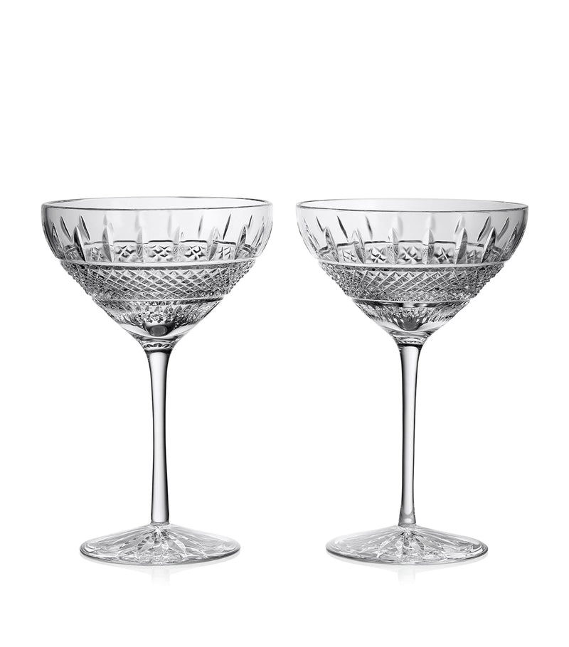 Waterford Irish Lace martini glasses set of 2 280ml (British brand)