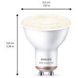 Philips WiZ GU10 smart LED bulb (British brand)