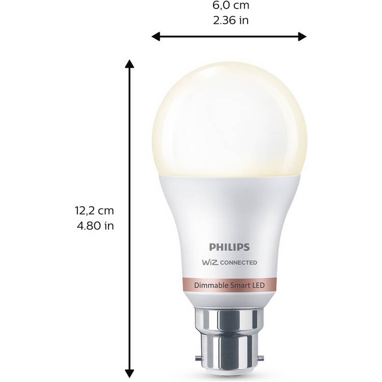 Philips Wiz smart LED bulb B22 white - British product