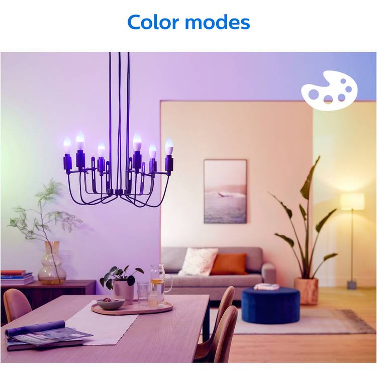 Philips WiZ smart candle bulbs E14 2 pack, imported from the UK