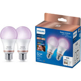 Philips WiZ E27 smart LED bulb 2-pack - British product