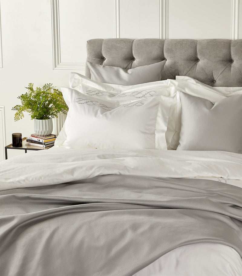 Frette Pearls Super King flat sheet 270cm x 320cm - British product
