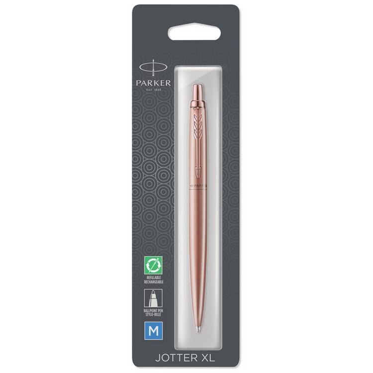 Parker Jotter XL rose gold ballpoint pen with blue ink - British product