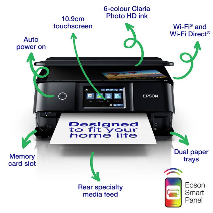 Epson Expression Photo XP-8700 wireless inkjet printer (British brand)