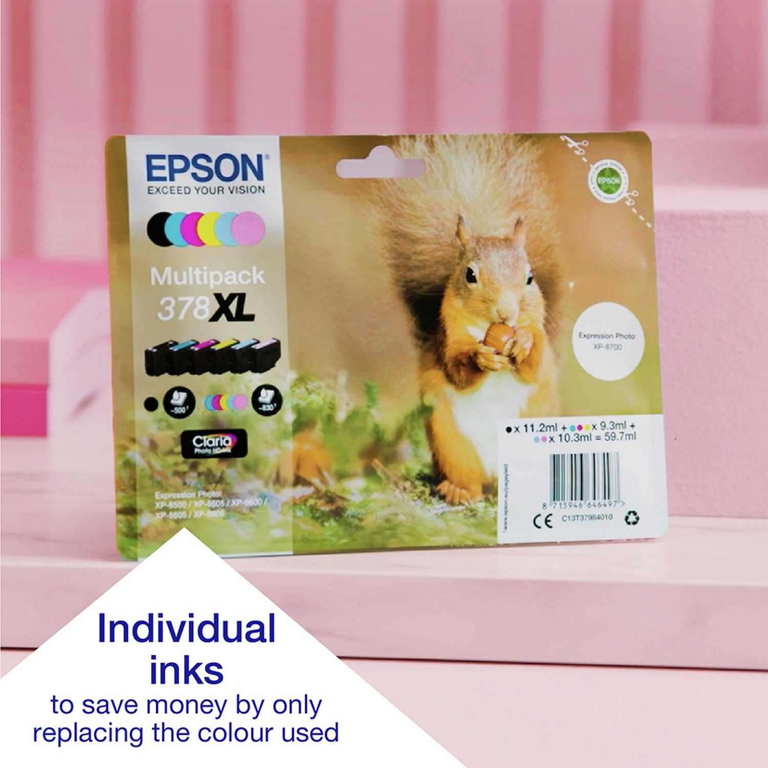 Epson Expression Photo XP-8700 wireless inkjet printer (British brand)