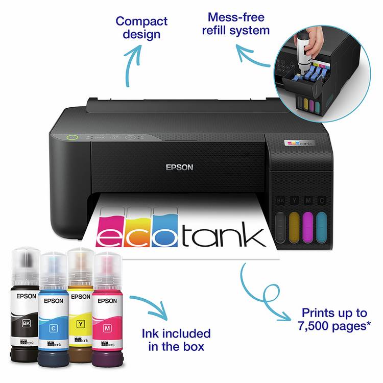 Epson EcoTank ET-1810 wireless inkjet printer - British product