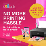 Epson EcoTank ET-1810 wireless inkjet printer - British product