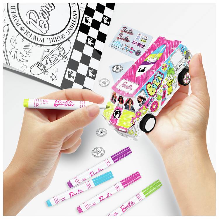 Barbie pull-back DIY Super Camper toy, UK version