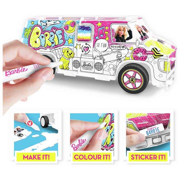 Barbie pull-back DIY Super Camper toy, UK version