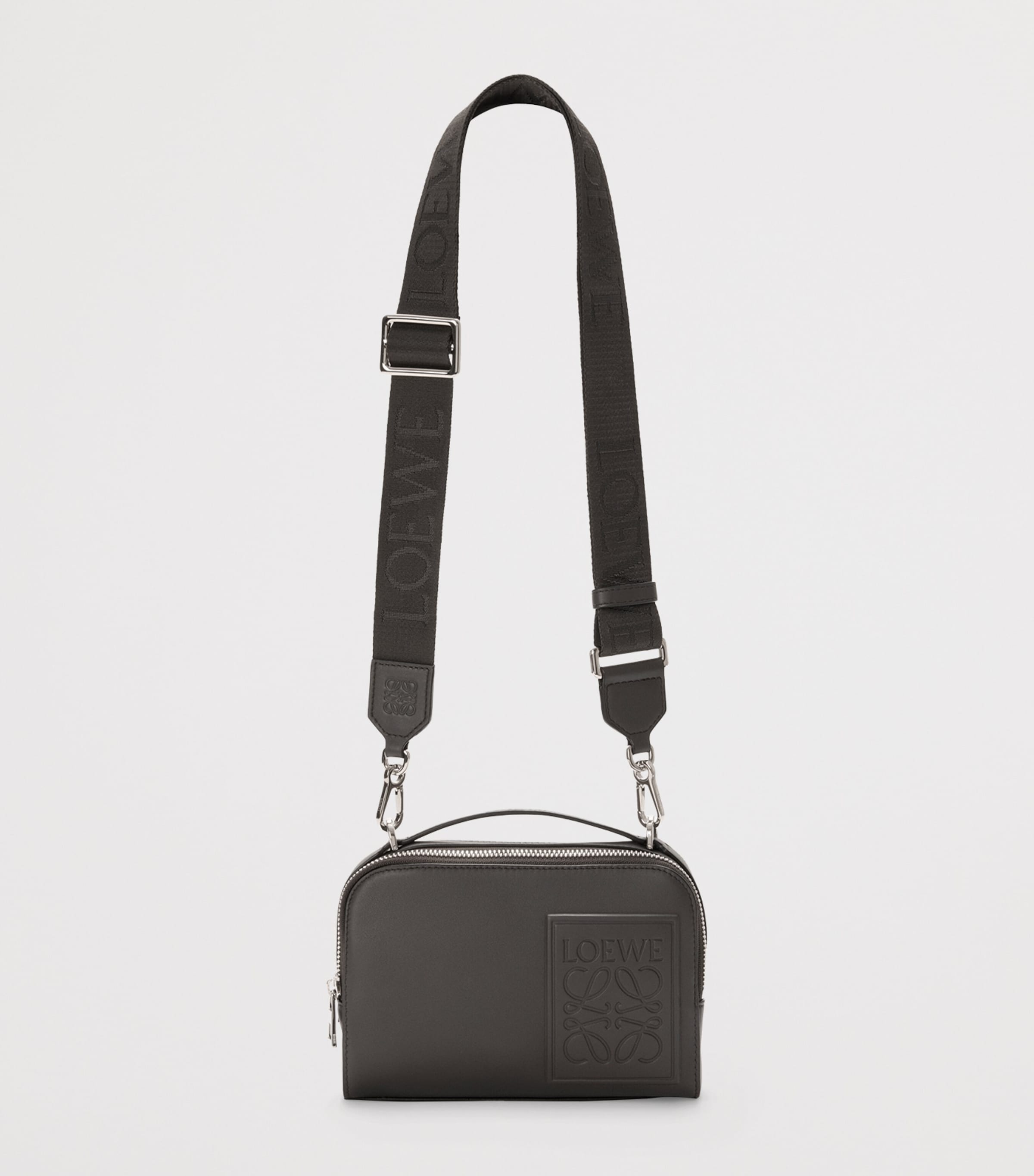 LOEWE Mini Leather Patch camera bag, UK version
