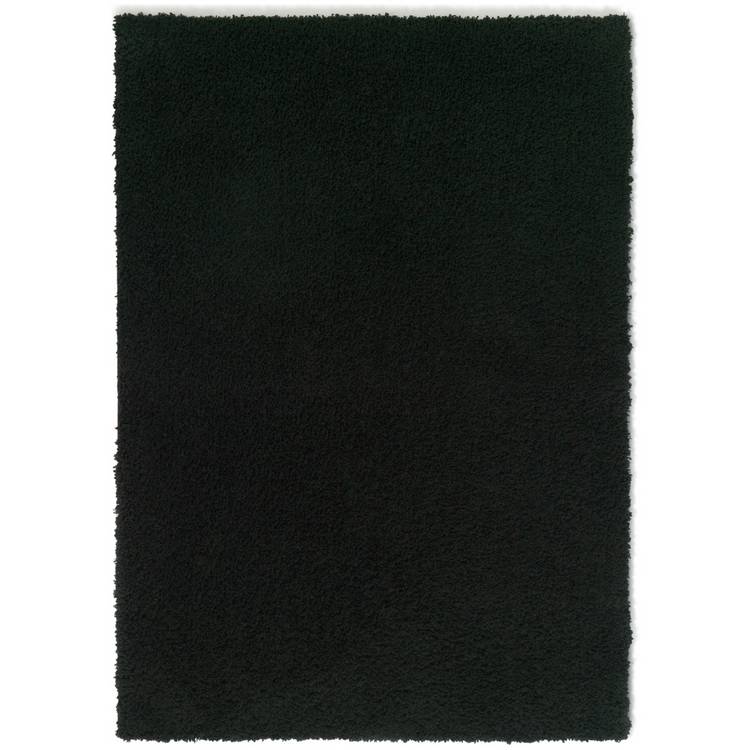 Habitat black shaggy rug 80x150cm (British brand)