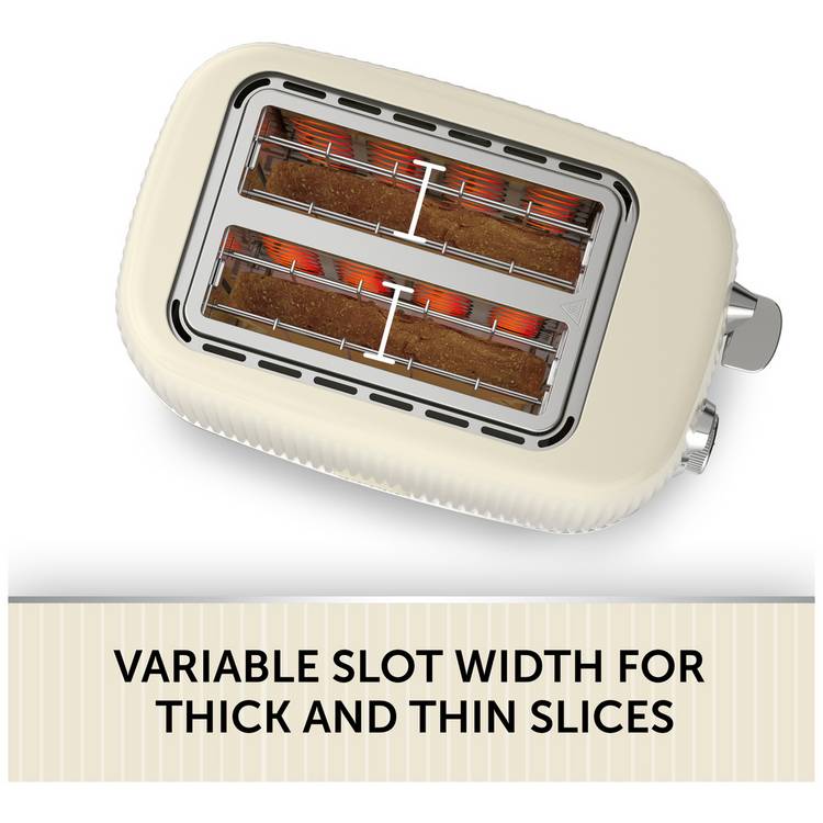 Breville Bold 2 slice toaster cream and silver, UK version