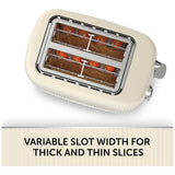 Breville Bold 2 slice toaster cream and silver, UK version