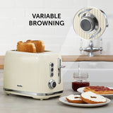 Breville Bold 2 slice toaster cream and silver, UK version