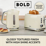 Breville Bold 2 slice toaster cream and silver, UK version