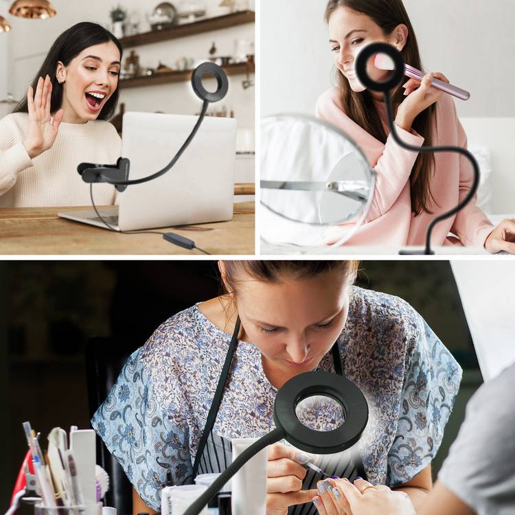 Rio Beauty Station LED ring light, imported from the UK