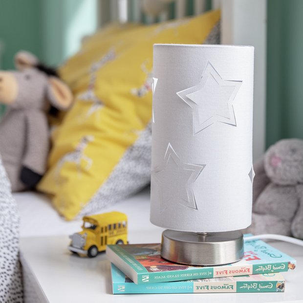 Argos Home star cut out table lamp grey (British brand)