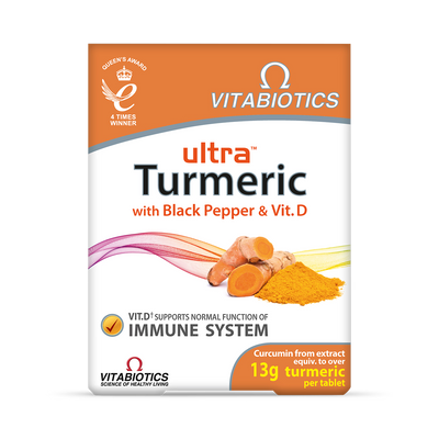 Vitabiotics Ultra Curcuma avec poivre noir et vitamine D 60 comprimés
