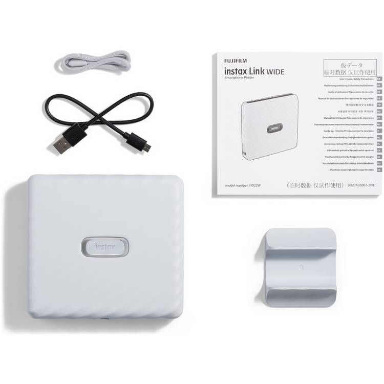 instax Wide Link smartphone printer white, imported from the UK