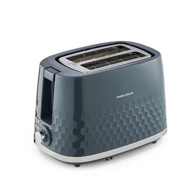 Morphy Richards Hive 2 Slice Toaster Grey, UK version