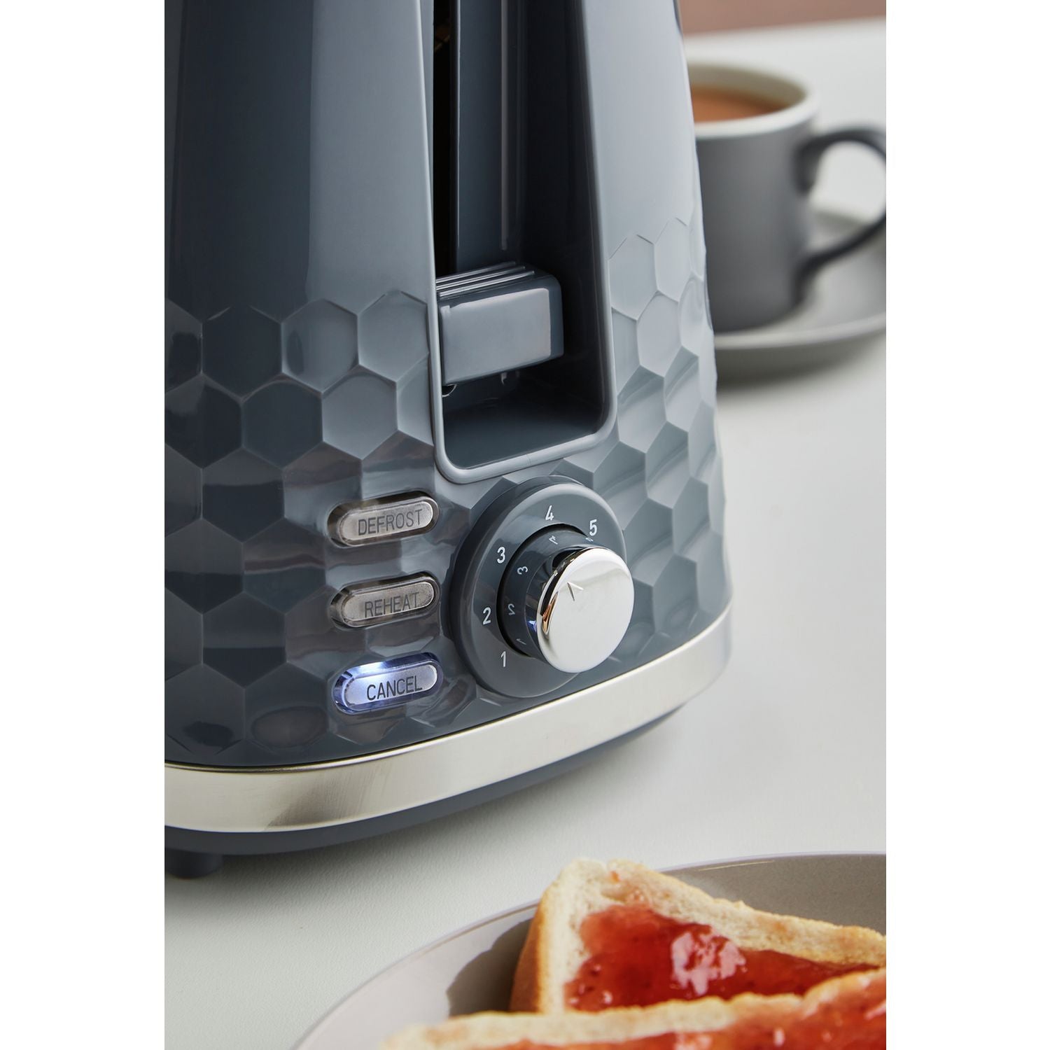 Morphy Richards Hive 2 Slice Toaster Grey, UK version