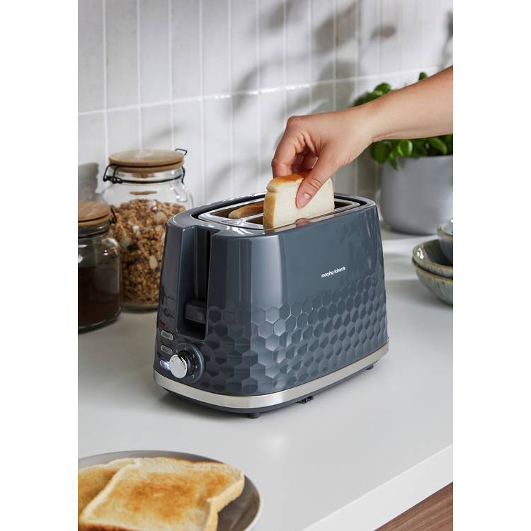 Morphy Richards Hive 2 Slice Toaster Grey, UK version