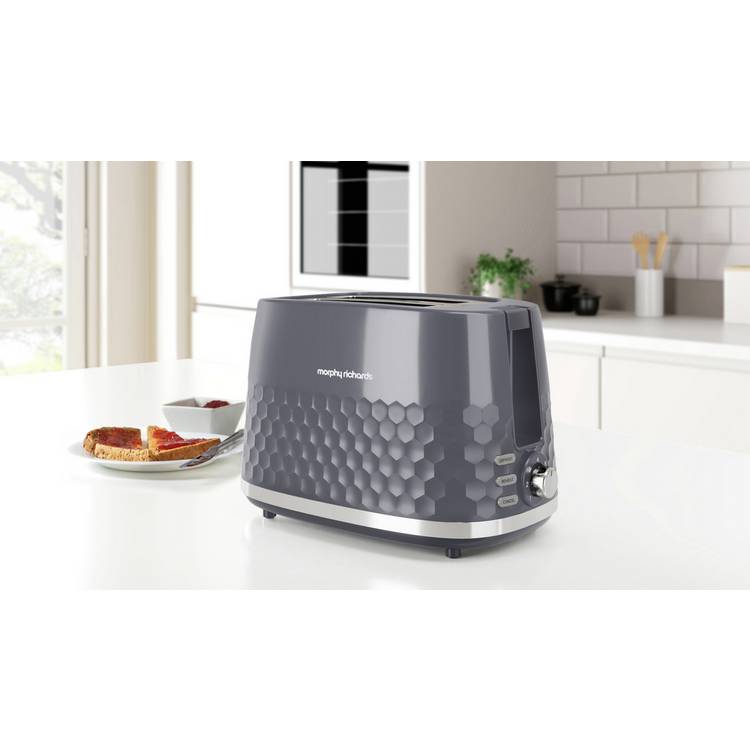 Morphy Richards Hive 2 Slice Toaster Grey, UK version