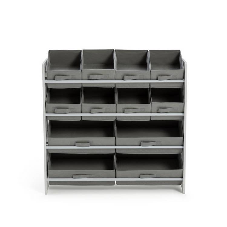 Argos Home grey basket storage unit 4 tier - British product