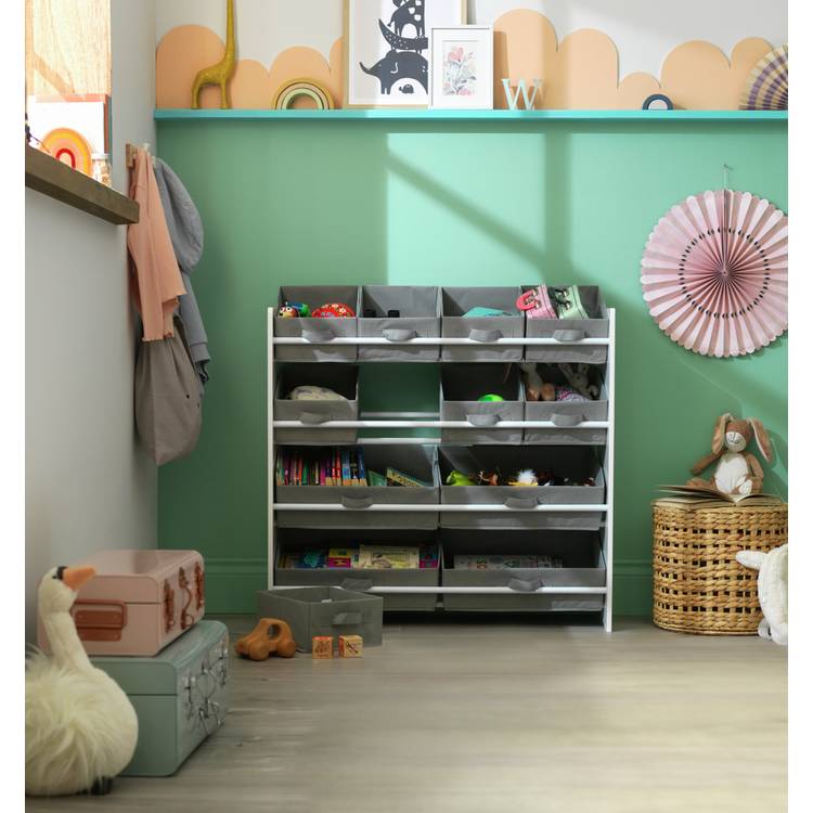 Argos Home grey basket storage unit 4 tier - British product