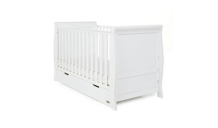 Obaby Stamford Classic Sleigh 3 Piece Nursery Set  - White