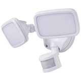 Zinc Twin LED PIR floodlight white outdoor light, imported from the UK