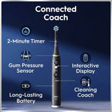 Oral-B iO6 Black electric toothbrush, imported from the UK