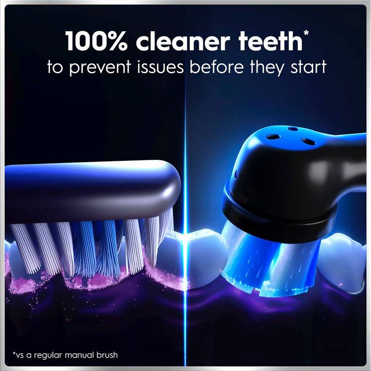 Oral-B iO6 Black electric toothbrush, imported from the UK
