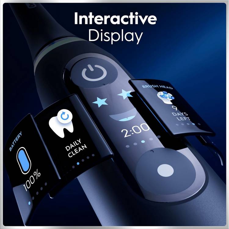Oral-B iO6 Black electric toothbrush, imported from the UK