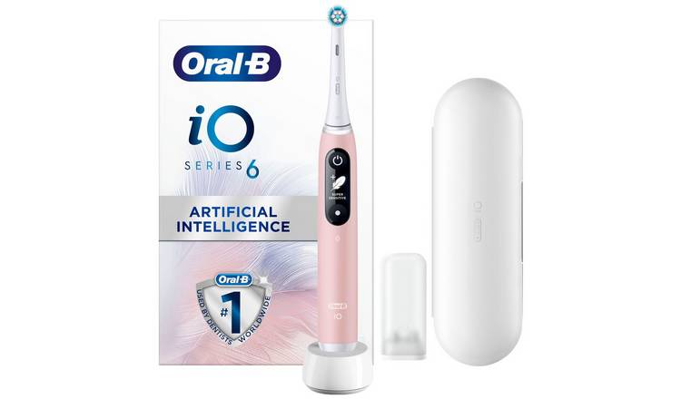 Oral-B iO Series 6 Ultimate Clean Electric Toothbrush - Pink GOODS Argos