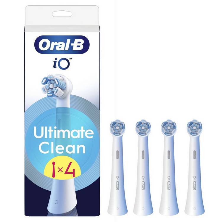 Oral-B iO Ultimate Clean toothbrush heads 4 pack, imported from the UK