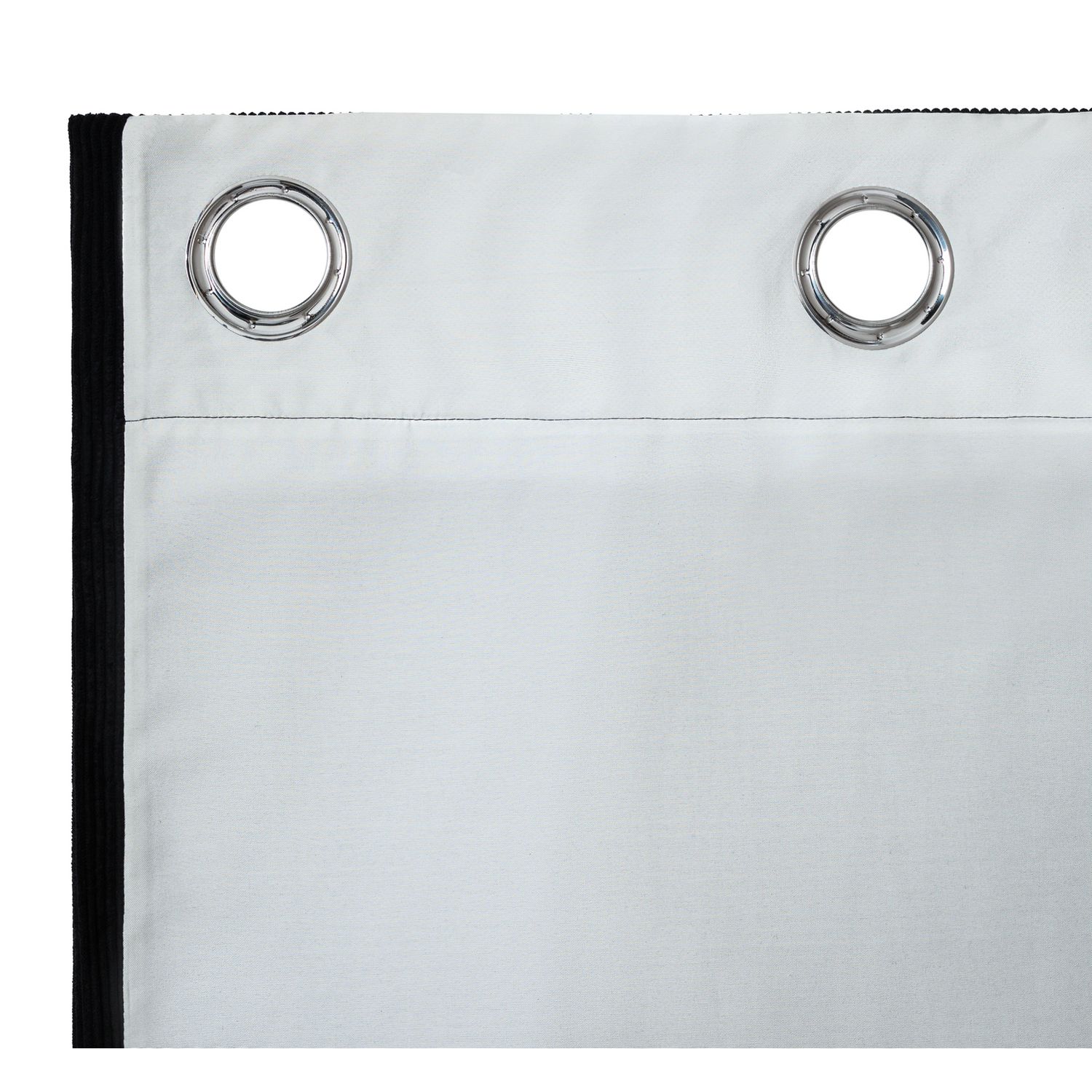 Habitat Cord Eyelet Curtains - Black - 168x183cm