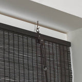 Habitat black bamboo roller blind 90cm, imported from the UK