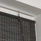 Habitat Bamboo Black Roller Blind - 120cm