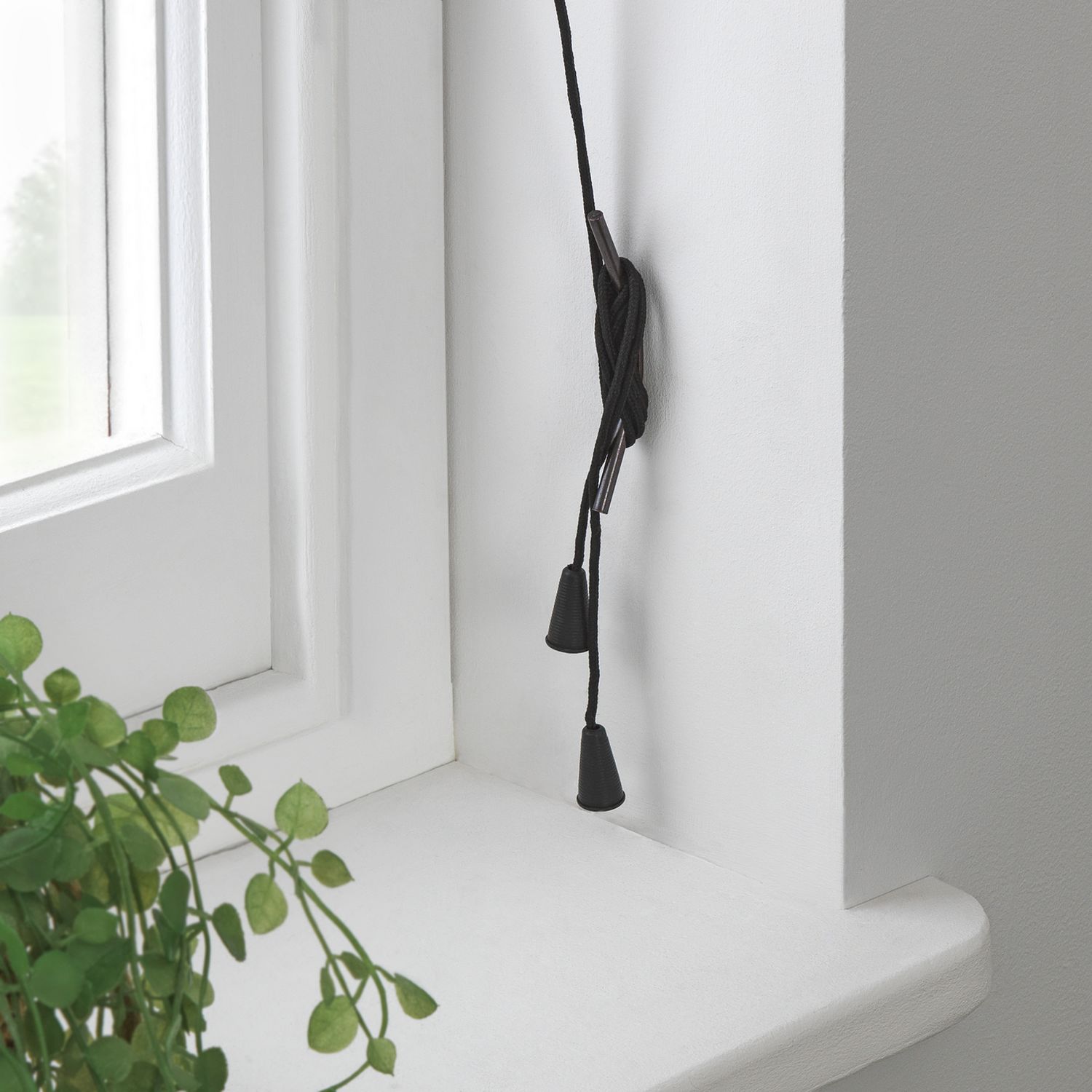 Habitat Bamboo Black Roller Blind - 120cm