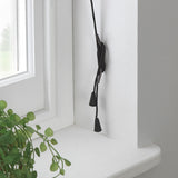 Habitat Bamboo Black Roller Blind - 120cm