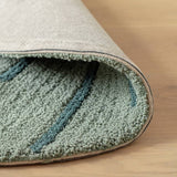 Habitat leaf-shaped green cut pile rug 80x110cm - British product