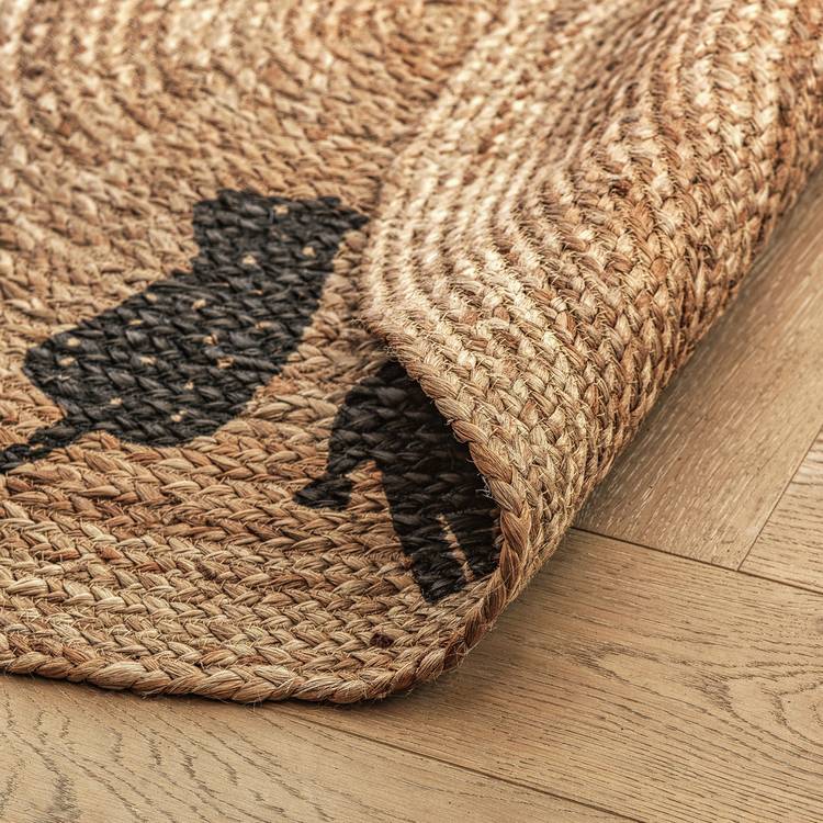 Habitat kids animal print round jute rug 100cm - British product