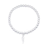 Revere sterling silver stretchable bracelet with wing pendant (British brand)